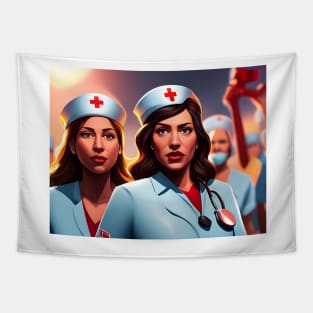 Protesting nurses Tapestry