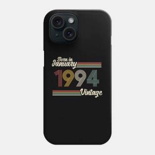 Vintage Born in January 1994 Phone Case