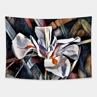 White Iris Tapestry