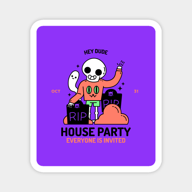 RIP House Party Magnet by AladdinHub