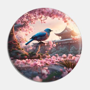 Morning Spring Bird Pin