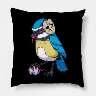 Monster Animals - Horror Blue Tit Pillow