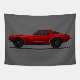 Red C2 Stingray Tapestry