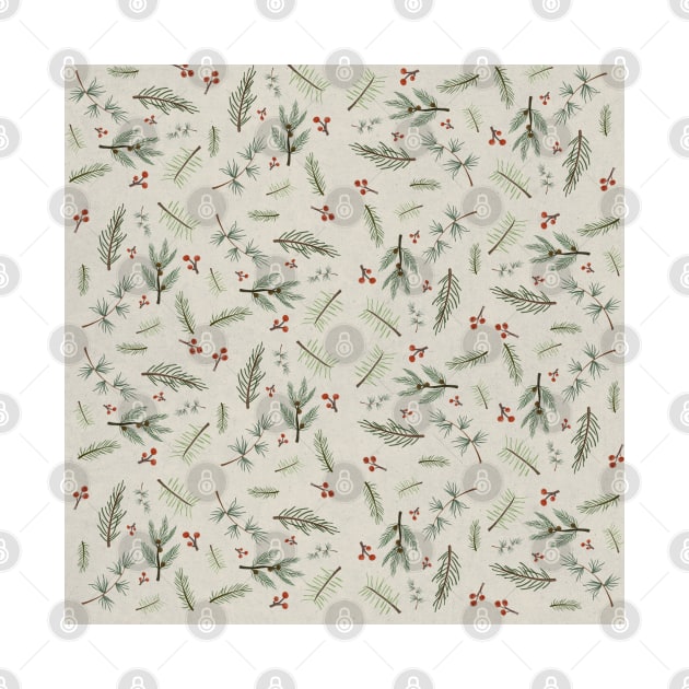 Christmas Tree Pattern - Light Theme by Travel Theory