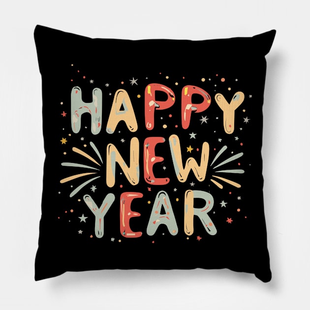 Happy New Year Pillow by Graceful Designs