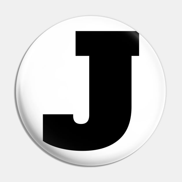 Alphabet J (Uppercase letter j), Letter J Letter J Pin TeePublic