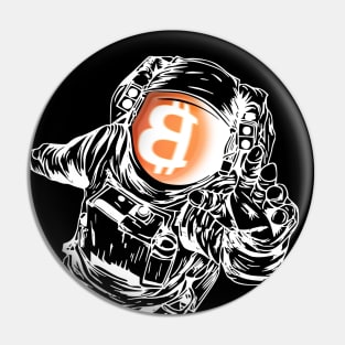 BITCOIN TO THE MOON Pin