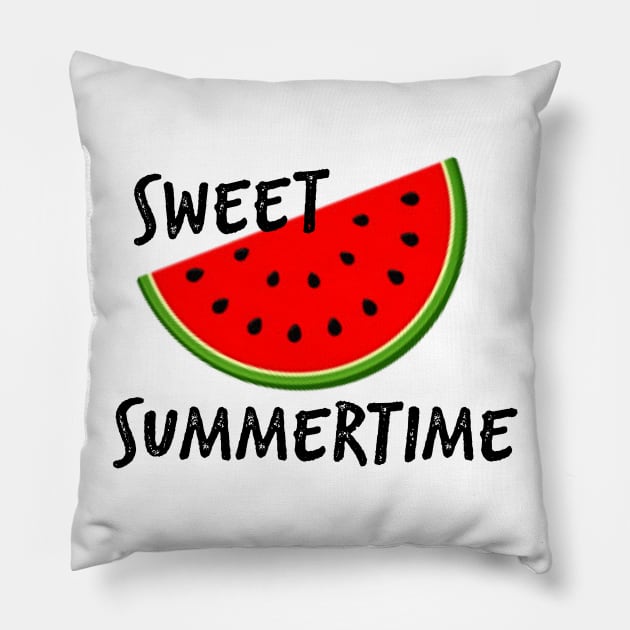 Sweet Summer Time Pillow by UnderDesign