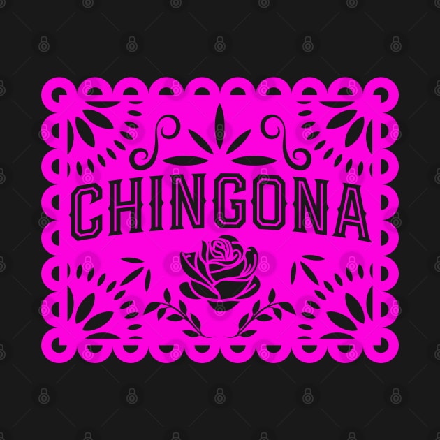 Chingona Purple Papel Picado by TheCraftyDrunkCo