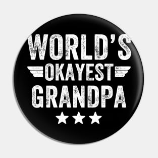 World's okayest grandpa Pin