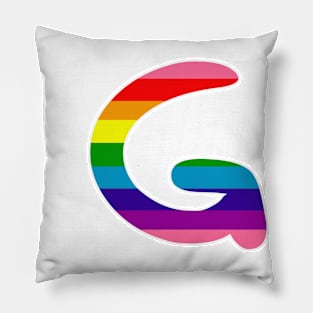 Gay pride G Pillow