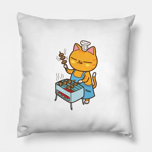 BBQ healing Pillow by doodletales