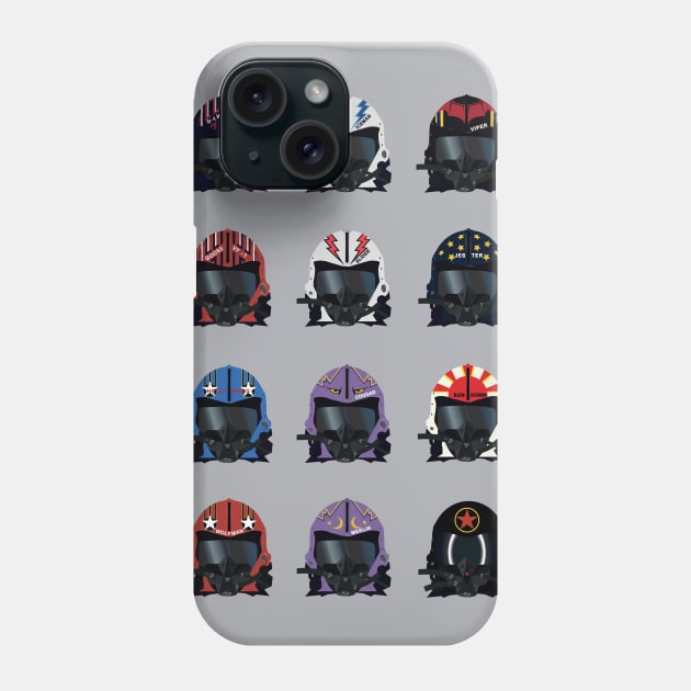 Top Gun helmets Phone Case by Chevsy