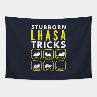 Stubborn Lhasa Tricks - Dog Training Tapestry