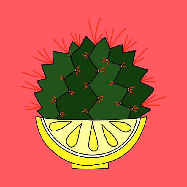 Cute Cactus Design #83: The Lemon Cactus by DreamCactus
