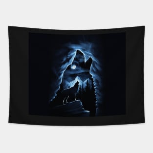 Night wolves Tapestry