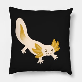 Gold Axolotl Pillow