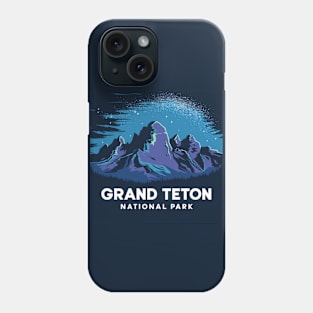 Grand Teton National Park At Night Phone Case