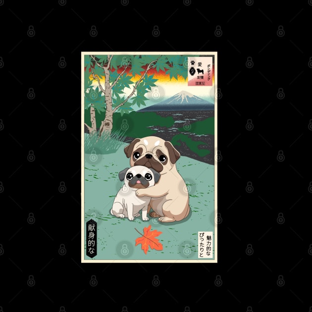Pugs Of Ukiyo-e by Donald Agunikyle Merch