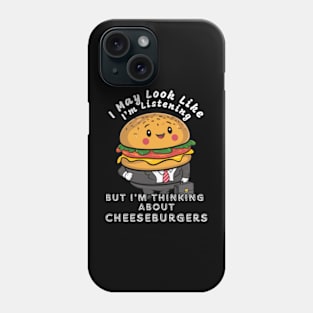 Funny Burger Office Phone Case