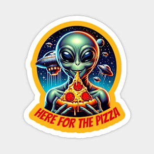 Alien Pizza Magnet