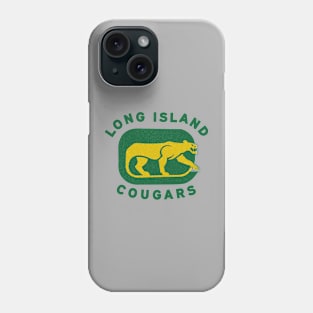 Retro Long Island Cougars Hockey 1973 Phone Case