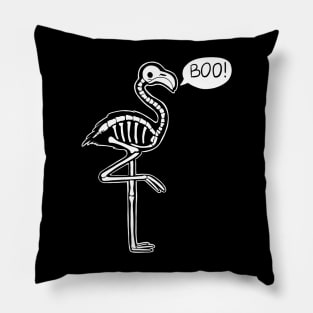 The Ghost Flamingo Pillow