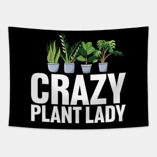 Crazy Plant Lady Gardening Tapestry