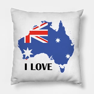 I Love Australia Pillow