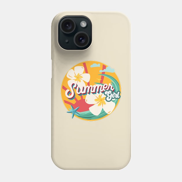 Summer girl retro Phone Case by Don’t Care Co