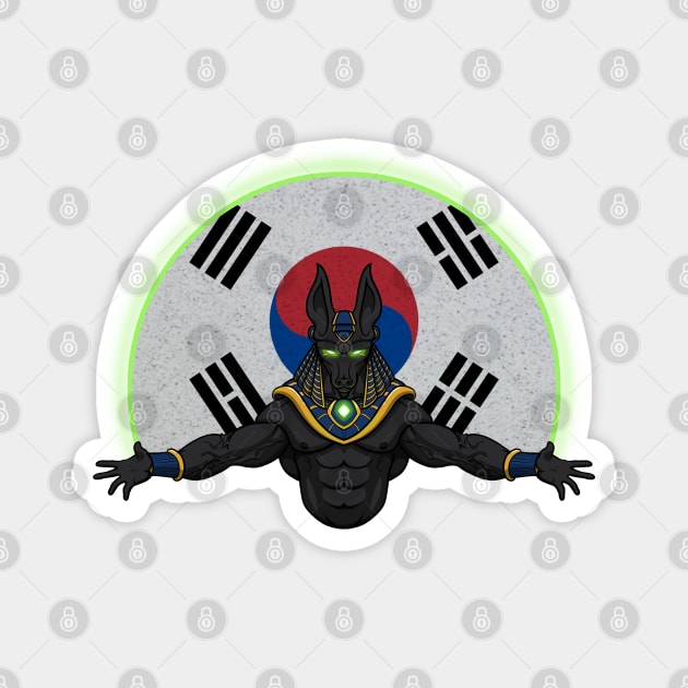 Anubis South Korea Magnet by RampArt