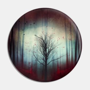 disorientation and change - lone tree abstract Pin