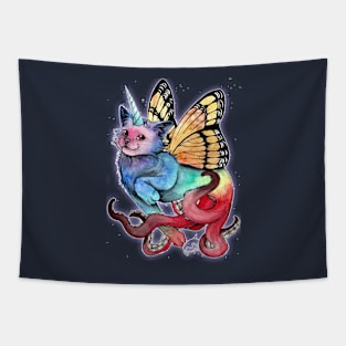 Cat-unicorn-butterfly-octopus Tapestry