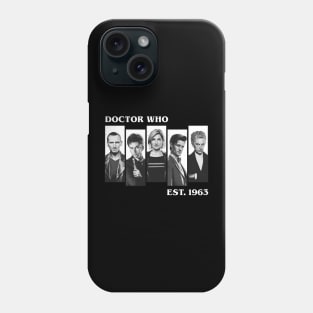 Doctor Who Est 1963 Classic Black Phone Case