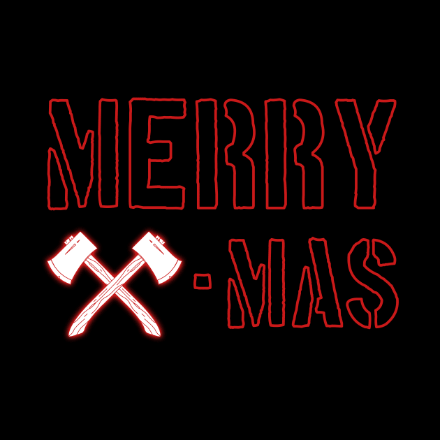 Axe Throwing Christmas Gift | Merry Christmas by MGO Design