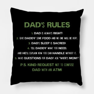 DAD's RULES Pillow