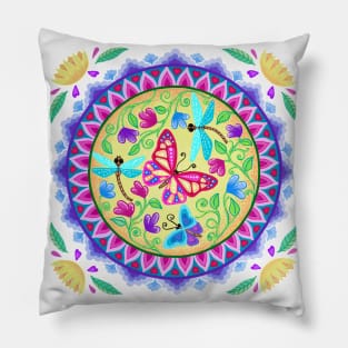 Dragonflies and butterflies Pillow