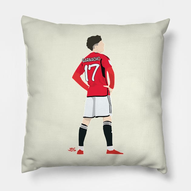 Alejandro Garnacho Manchester United Pillow by jbsgrafico