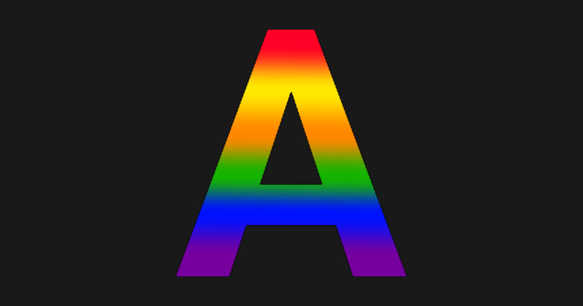 Rainbow Letter A - Rainbow - Sticker | TeePublic