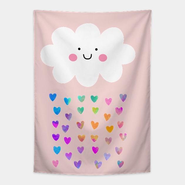 Happy cloud Tapestry by Seven Trees Design