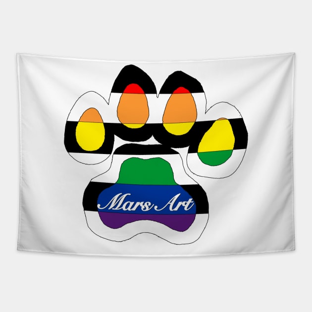 Straight Ally Pride Flag Tapestry by MarsArt