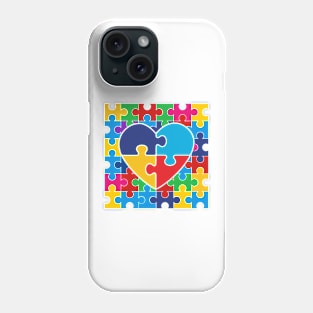 Autism awareness puzzle Phone Case