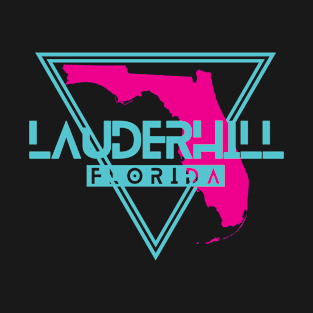 Lauderhill Florida Retro Triangle FL T-Shirt