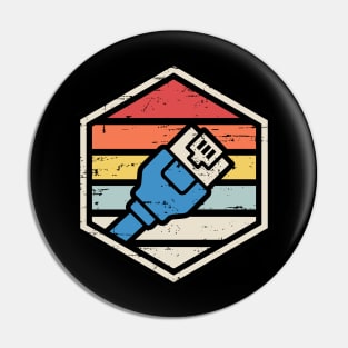 Retro Badge RJ45 Pin