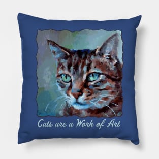 Cats are a work of art Pillow