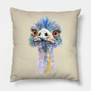 Emu Bird with attitude Pillow