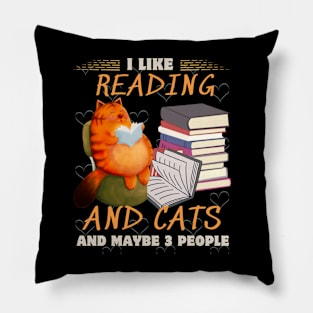 Reading cats Pillow