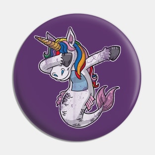 Dabbing Mermaid Unicorn Pin