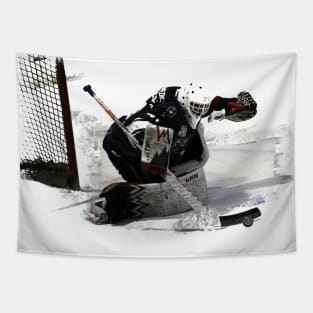 No Goal! - Ice Hockey Goalie Tapestry