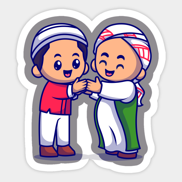 Couple Muslim Men Shaking Hands Cartoon - Couple Muslim Men Shaking Hands Cartoon - Sticker | TeePublic Couple Muslim Men Shaking Hands Cartoon - Couple Muslim Men Shaking Hands Cartoon - Sticker | TeePublic